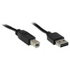 Kabelis USB Alcasa USB-A - USB-B 3 m Juodas (2510-EU03)
