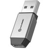 Adapteris USB Alogic ULACMN-SGR USB-A - USB-C Sidabrinė (ULACMN-SGR)