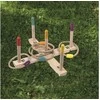 Bburago PAVASARIS VASARĖ Ring Toss Žaidimas Mediena