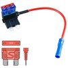 Ampire Electronics Plokščias saugiklio adapteris su 10 cm laidu, maitinimo jungtimi (18250)