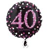Amscan Folie ballon 40 år Rožinė Sparkling