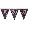 Amscan Vimpelguirlande 30 år Rožinė Sparkling