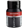 Akrylinių dažų - Amsterdame - 500ml - Juoda spalva - Aukšta atsparumas šviesai - Ilgaamžis