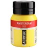 Akrilinė dažai - Amsterdam - 500ml - Pirminė geltona - Atsparumas šviesai - Ilgaamžis