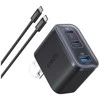 Anker Nano Charger 70W, 3 jungtys, Juodas | 2 x 24 pin USB-C, 4 pin USB Type A