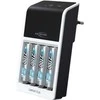 Ansmann Comfort Plus, Nikelio-metalo hidrido (NiMH), Perkrovimas, Perkaitimas, 9 V, AA, AAA, 4 vnt., Pridedamos baterijos