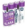 Ansmann 1311-0028, Įkraunama baterija, AAA, Ličio jonų (Li-Ion), 1,5 V, 4 vnt., 500 mAh