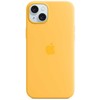 APPLE SILIKONINIS DĖKLAS MWNF3ZM/A IPHONE 15 PLUS SUNSHINE ATIDARYTA PAKUOTĖ