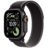 „Apple“ 49 mm juodos / tamsiai pilkos spalvos „Trail Loop“ laikrodis – S/M – juodo titano apdaila