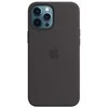 Apple iPhone 12 Pro Max silikoninis dėklas su MagSafe – juodas