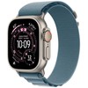 Apple 49mm Light Mėlyna Alpine Loop - Small - Natural Titanium Finish