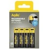 Aqiila Įkraunama USB-C baterija, AA dydis, 2000 mAh, 1,5 V, 4 vnt. pakuotė