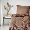 Patalynės komplektas Arctic Nordisk Textil patalynės rinkinys NT Kelly raw umber GOTS Percale
