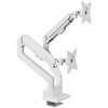 Laikiklis Arozzi Desk Mount | Neo Duo - Gas Spring Monitorius Arm AZ-ALZARE-NEO-DUO-WT | Tilt, Swivel, Rotation | Maximum weight (capacity) 9kg | Baltas