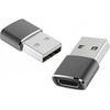 Adapteris USB A 2.0 to USB C ART C14 OTG juodas