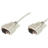 Assmann Electronic ASSMANN nuoseklusis kabelis 3m 2x DSUB 9 smėlio spalvos priskyrimas 1:1 AWG26