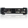 ATEN 2 prievadų USB DVI KVM komutatorius su garsu ir USB 2.0 šakotuvu (pridedami KVM kabeliai), 1920 x 1200 pikselių, WUXGA, 3,78 W, juodas