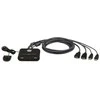 ATEN 2 prievadų USB FHD HDMI kabelis KVM komutatorius, 1920 x 1200 pikselių, „Full HD“, 1,518 W, juodas