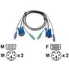 ATEN 2L5005P, 5 m, PS/2, PS/2, VGA, VGA, 2xPS/2, VGA, 2xPS/2