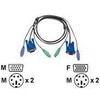 Aten PS/2 - PS/2, 1.8m, Juodas (2L-5002P/C)