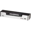 ATEN 2 prievadų USB DVI dvigubo vaizdo KVM jungiklis su garsu ir USB 2.0 šakotuvu (pridedami KVM kabeliai), 2560 x 1600 pikselių, Ethernet LAN, montuojamas į stovą, 10,6 W, 1U, juodas, sidabrinis