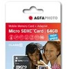 AgfaPhoto Micro SDXC UHS-I 64GB didelės spartos 10 klasės U1 + adapteris