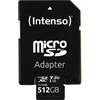 „Intenso Micro SDXC 512GB C10 UHS-I Professional“ + adapteris