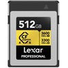 Atminties kortelė Lexar CFexpress 4.0 Pro Gold R3600/W3300 512GB