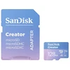 Atminties kortelė Karta SanDisk Creator Micro SDXC 128 GB Class 10 UHS-I/U3 A2 V30 (SDSQXAA-128G-GN6MS)
