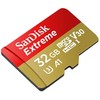 „SanDisk Extreme“ – „Flash“ atminties kortelė (adapteris, „Micro SDHC“ į SD) – 32 GB – A1 / vaizdo klasė V30 / UHS-I U3 / 10 klasė – „Micro SDHC UHS-I“