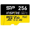 Atminties kortelė Silicon Power Inspire | 256 GB | Micro SDXC | Flash atminties klasė C10, UHS-I U3, V30
