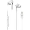 Celly UP1200 stereo ausinės, į ausis, USB-C, baltos