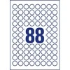 AVERY Zweckform identifikavimo etiketės, skersmuo: 20 mm, baltos, apvalios, nuimamos, nepadengtas popierius, - 1 vnt. (6222REV-10)