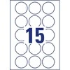 AVERY Zweckform identifikavimo etiketės, skersmuo: 51 mm, baltos, apvalios, nuimamos, nepadengtas popierius, - 1 vnt. (6225REV-10)