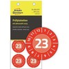 AVERY Avery 6946-2023, Raudona, Round, Permanent, Baltas on red, Vinyl, 3 cm