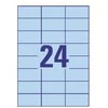 Lipnios etiketės Avery Zweckform, A4, 70x37mm, 100 lapų, 24 etiketės lape, mėlynos spalvos
