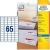 Avery Zweckform Avery J8651-25, Balta, Rašalinis, 38,1 x 21,2 mm, 25 lapai, A4