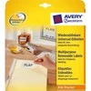 Avery Zweckform Avery L4736REV-10, Balta, Lazerinis / Rašalinis, 45,7 x 21,2 mm, 480 vnt., 10 lapų