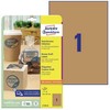 Avery Zweckform Rudos etiketės produktams, A4, 25 lapų/pakuotėje, 210 x 297 mm, AVERY ZWECKFORM, L7109-25