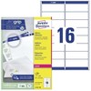 Avery Zweckform Avery L7162-100, Balta, Popierius, 99,1 x 33,9 mm, A4, 100 lapų, 1600 vnt.