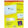Avery Zweckform Avery L7562-25, permatomas, 99,1 x 33,9 mm, 25 lapai
