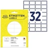 Avery Mini lapinės etiketės rašymui ranka, 29 x 18mm, balta, 960 vnt