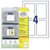 Avery Zweckform „Avery Placard“ etikečių laikikliai, šviesiai pilka, balta, lipni spausdintuvo etiketė, A4, poliesteris, polipropilenas (PP), blizgi, stačiakampis