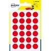 Avery Zweckform Avery PSA15R, Raudona, Apvali, Permanentinė, 1,5 cm, 168 vnt., 24 vnt.