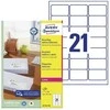 Avery Zweckform Avery QuickPEEL, Balta, A4, 63,5 mm, 38,1 mm, 2100 vnt., 100 lapų