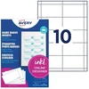 Avery Zweckform „Avery“ spausdinami įdėklai, ženklelių įdėklas, baltas, 200 vnt., kartonas, FSC, 90 mm