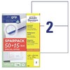 AVERY Etykiety universalus 210x148 mm balta med Ultragrip - (65 ark x 2 vnt.)