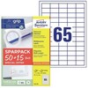 AVERY Etykiety universalus 38x21,2 mm balta med Ultragrip - (65 ark x 65 stk.)