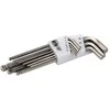 Bahco Inox ofsetinių ilgų apvalių ir šešiakampių raktų rinkinys 1,5-10mm 9 vnt