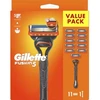 Barzdaskutė „Gillette Fusion5“, tiesus skustuvas, juodas, oranžinis, 1 vnt.